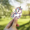 Rainbow Unicorn Vinyl Sticker #7