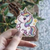 Rainbow Unicorn Vinyl Sticker #8