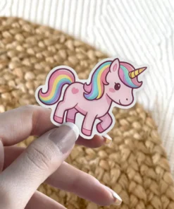 Rainbow Unicorn Vinyl Sticker #9