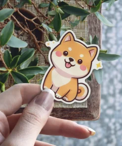 Shiba Inu Dog Vinyl Sticker #2