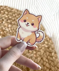 Shiba Inu Dog Vinyl Sticker #3