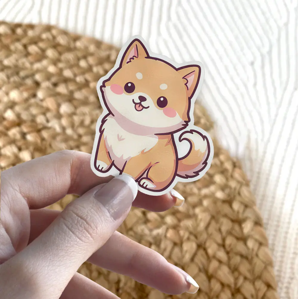 Shiba Inu Dog Vinyl Sticker #3