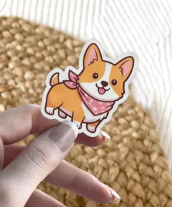 Shiba Inu Dog With Red Bandana Vinyl Sticker #1#5
