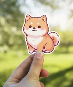 Shiba Inu Dog Vinyl Sticker #5
