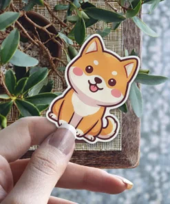 Shiba Inu Dog Vinyl Sticker #4
