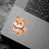 Shiba Inu Dog With Red Bandana Vinyl Sticker