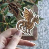 Steampunk Dragon Vinyl Sticker V1