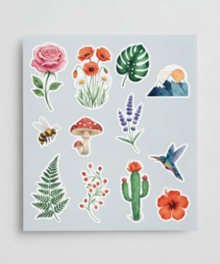 Flowers & Nature Vinyl Stickers