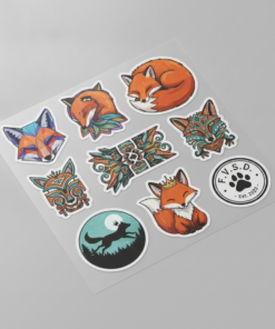 Fox Vinyl Stickers